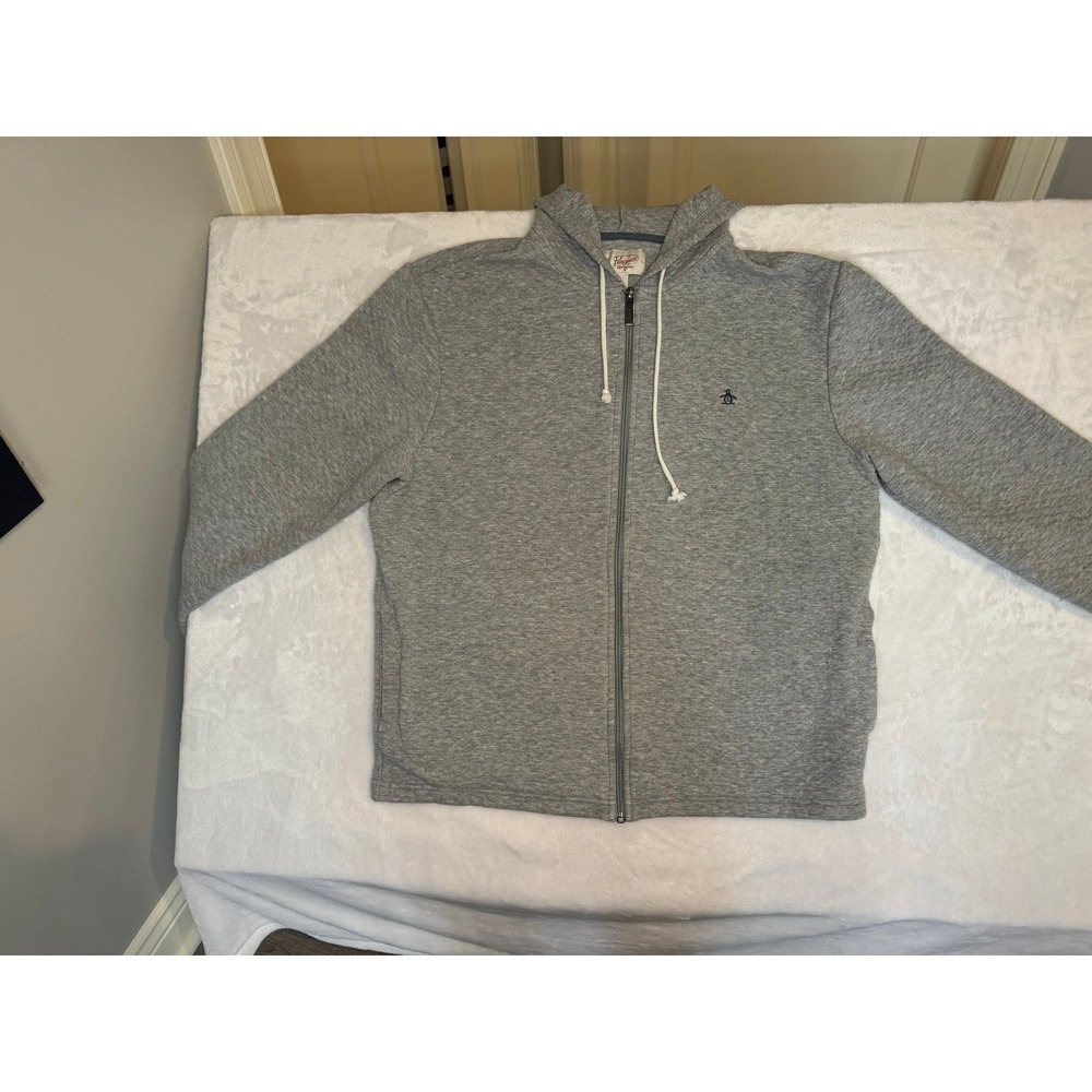 Original  penguin zip up sweatshirt hoodie size medium‎